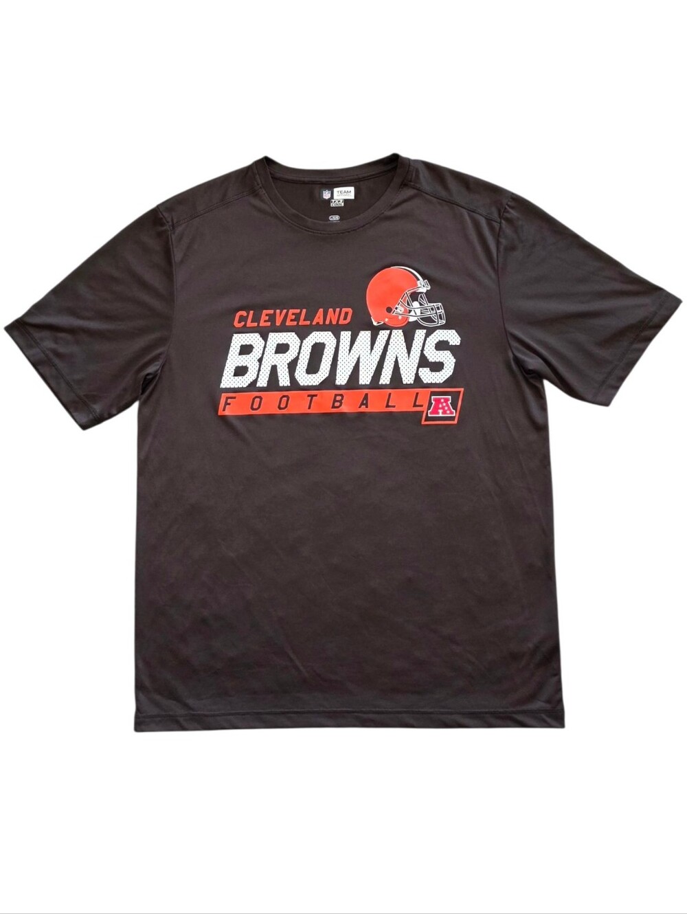 Cleveland Browns Large Brown NFL TeamApparel Football TX3 Cool Performance Shirt